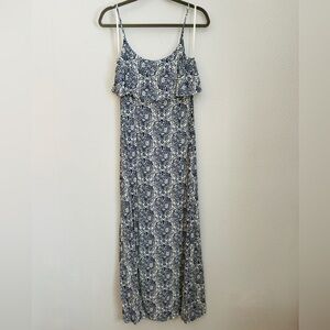 Chelsea & Violet Blue and White Maxi Dress